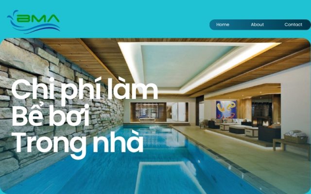 Chi phí làm bể bơi trong nhà