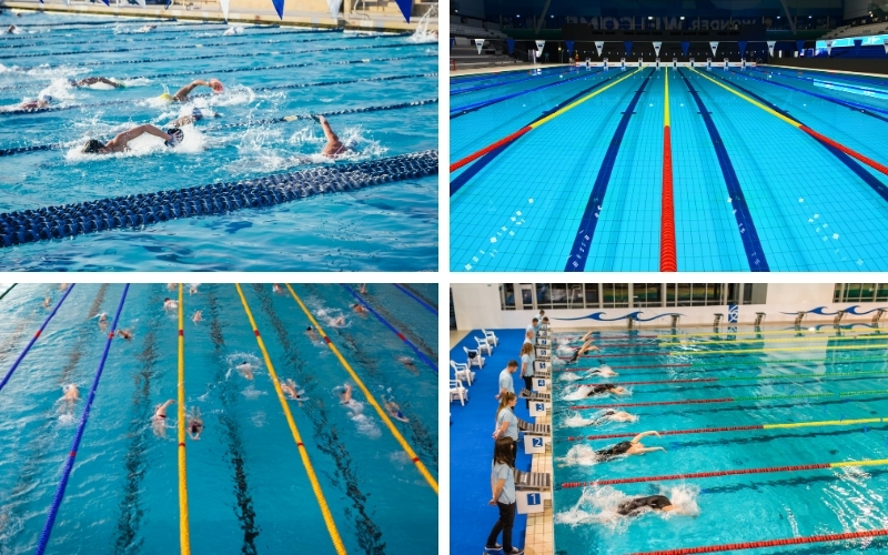 Kích Thước Bể Bơi Tiêu Chuẩn Dành Cho Bể Bơi Thi Đấu