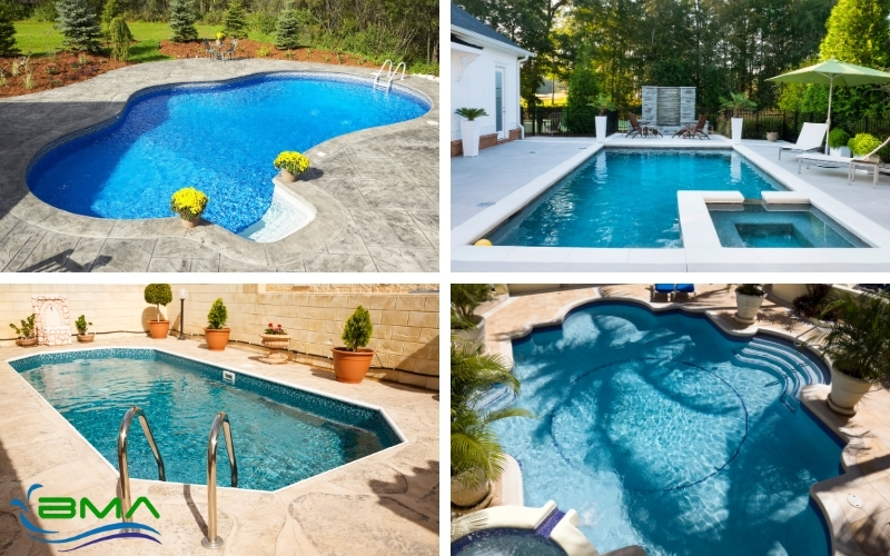 Các kiểu dáng thiết kế bể bơi Các kiểu dáng thiết kế bể bơi