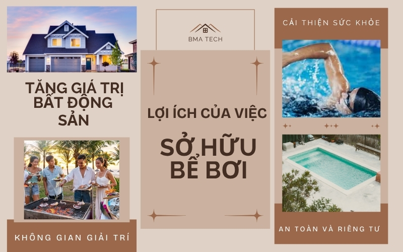Lợi ích của việc sở hữu bể bơi Lợi ích của việc sở hữu bể bơi