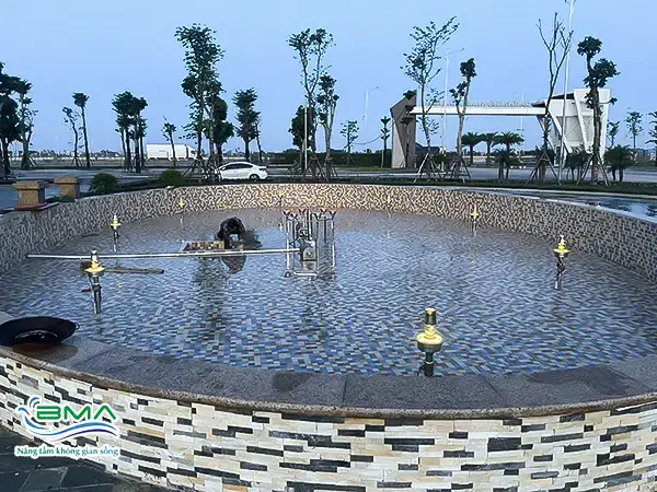 Đài phun nước hoàn thiện f