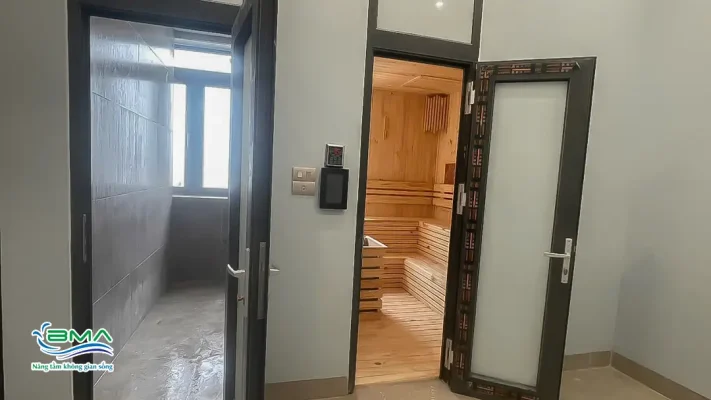 Tổng quan công trình phòng xông hơi cao cấp tại biệt thự Mr. Hùng - Hải Dương