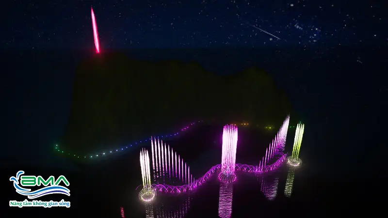 3D nhạc nước hồ Núi Lở