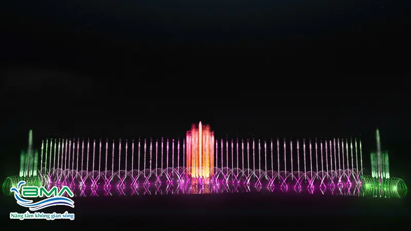 3D nhạc nước hồ Núi Lở