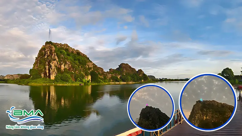 Đài phun nước hồ Núi Lớ