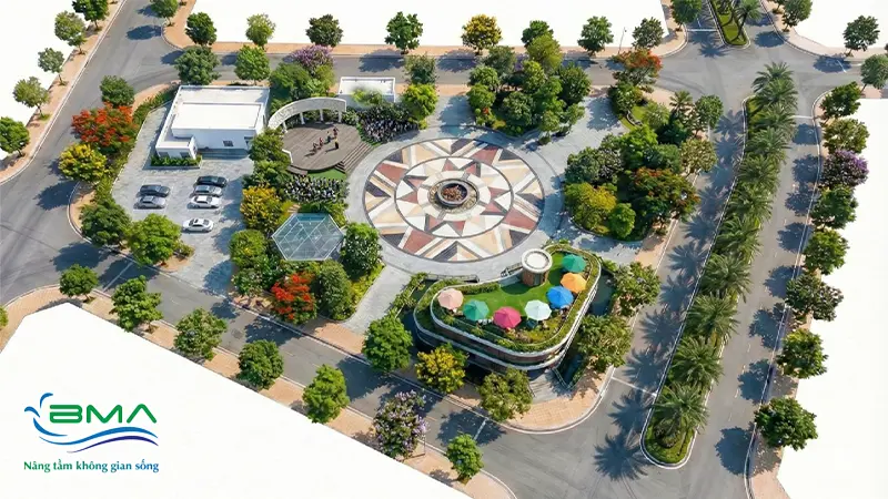 Phối cảnh 3D sân chơi nước La Perla Riverside