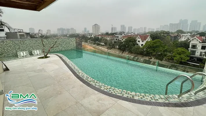 View bể bơi biệt thự Ciputra