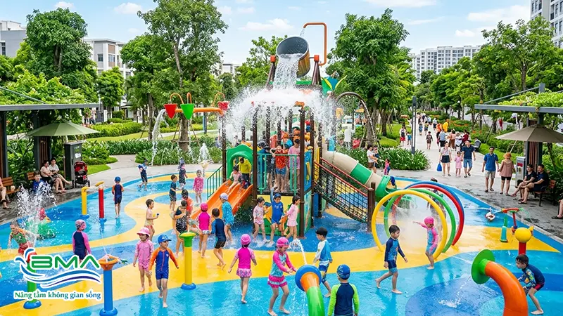 Sân chơi nước (splash pad)