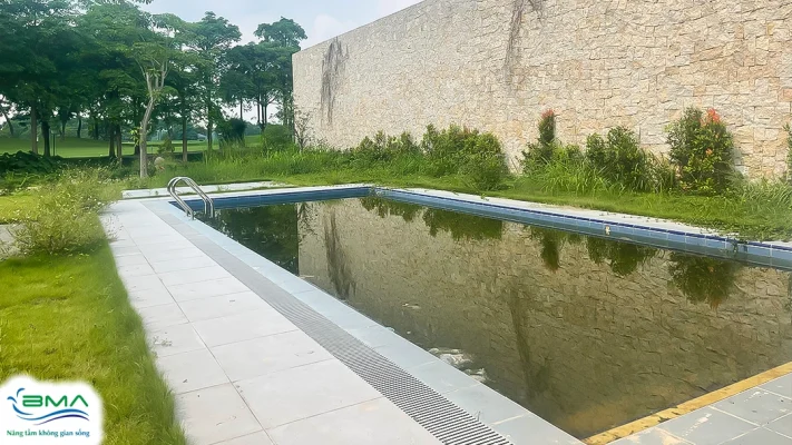 Hiện trạng thực tế bể bơi Villa Avennue 